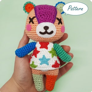 Download Pattern: Amigurumi Teddy Bear Crochet Plush Stitches PDF