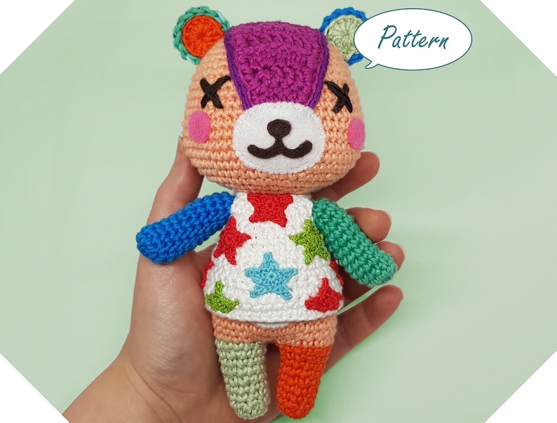 Download Pattern: Amigurumi Teddy Bear Crochet Plush Stitches PDF image 1