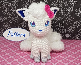 Download Pattern: Amigurumi Alola Vulpix Crochet Pokemon PDF