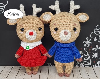 Download Pattern: Amigurumi Reindeer Crochet Plush PDF