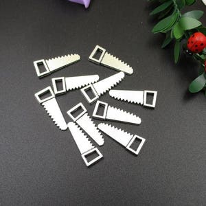 20Pcs 25x11mm Silver Saw Charms-p1767