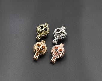 2Pcs 15×22mm Tree Cage Charms for 8mm Pearls or Gemstones,4 Colors Available-p2277