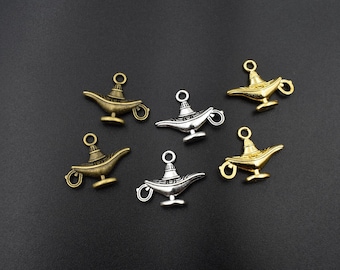 10個入り 22 x 17 mm 魔神ランプチャーム 3色展開 - p1531
