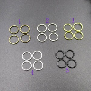 100pcs 8MM Open Jump Rings 5 Colors-s1007
