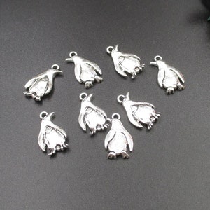 10Pcs 20x12mm Cute Penguin Charms-p2186