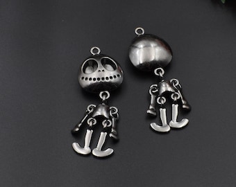 2PCS 68x25mm Alien Charms Dark Silver-p2545