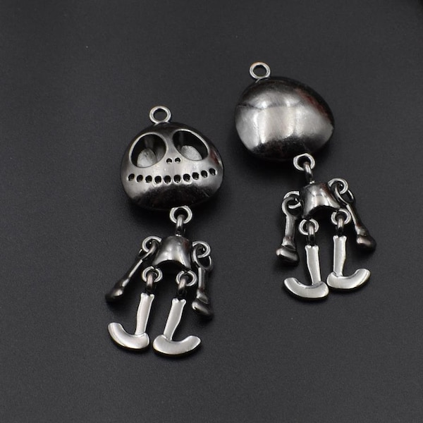 2PCS 68x25mm Alien Charms Dark Silver-p2545