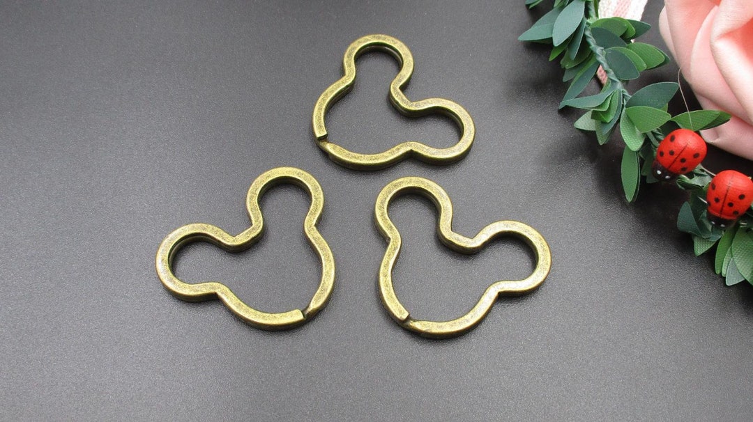 10pcs Bronze Key Rings Split Ring for Key Chainsp2351a Etsy