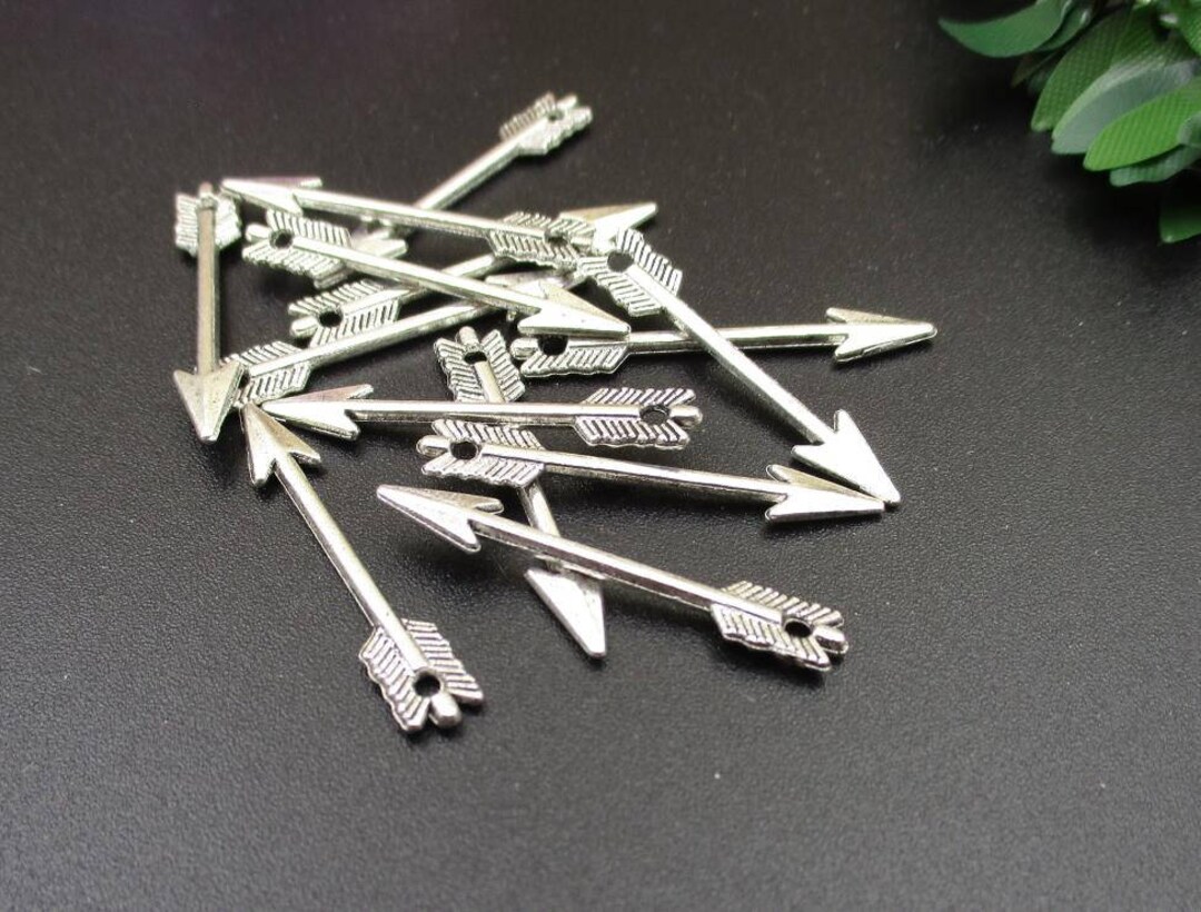 小物・アクセサリー RIKO 20pcs 5x30mm Small Silver Arrow Charms-p1088-b - Etsy