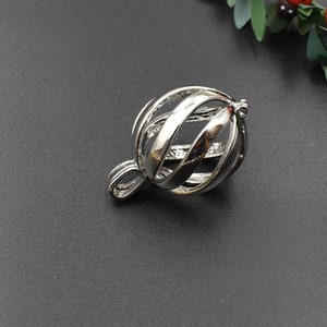 1Pcs 212129mm Big Gem Cage Pendant,Cage Charm Max for 18mm Pearls or Gemstones 3 Colors Available-p1548 image 2