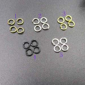 100pcs 5MM Open Jump Rings 5 Colors-s1007