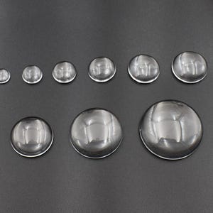 Clear Glass Cabochons - Round Domed - 10pcs (8mm-30mm) B101