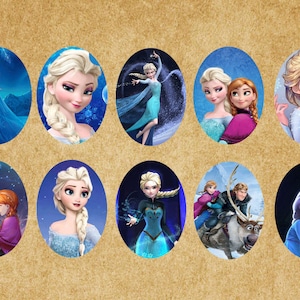 Frozen Photo Glass Cabochons: Oval Jewelry Making (10x14mm, 13x18mm, 18x25mm, 30x40mm)