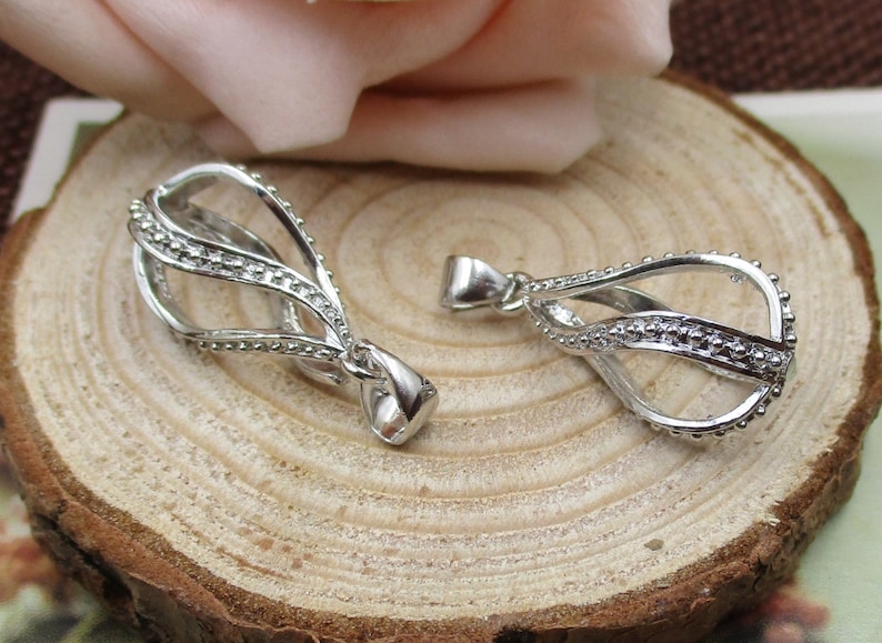 2Pcs 10\u00d722mm Teardrop Cage Pendant,Cage Charm for 8mm Pearls or Gemstones-p1479