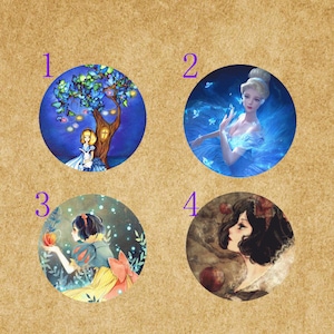 Princess Image Glass Cabochons: Handmade Dome Beads (10mm-30mm)