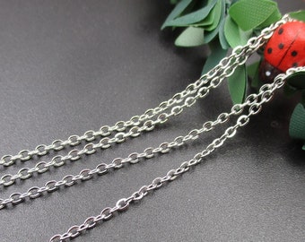 5M Length Stainless Steel Chains,Bracelet Chain,DIY Necklace Chain,Wishing Bottle Chain,Jewellery Chains-c1035