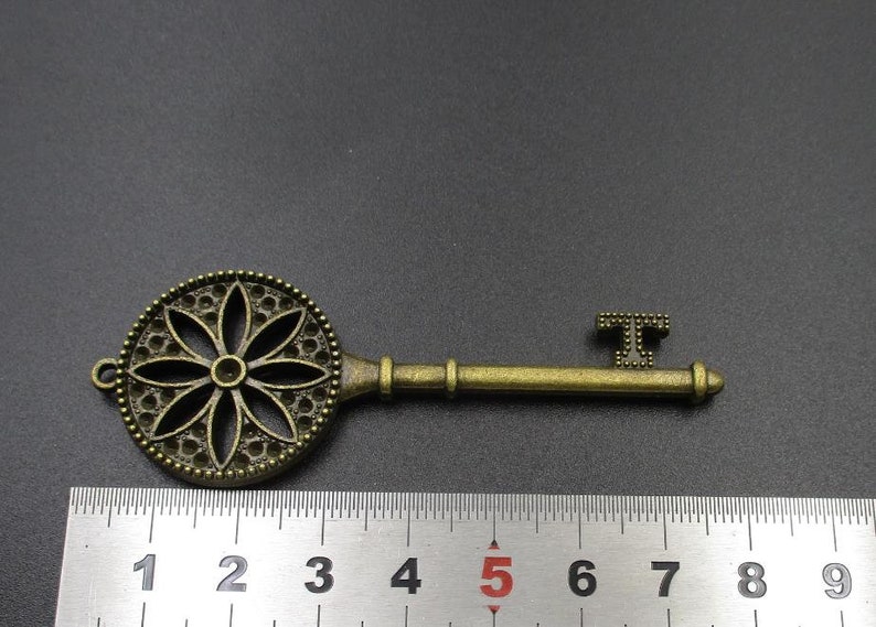 5pcs 25mm Key Charm Base Setting,1inch Bronze Round Blank Findings Trays-b2045