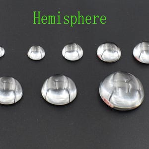 10pcs Hemisphere glass cabochon round domed glass,Clear Photo Glass-8 dimensions to choose From 8mm-25mm-B103