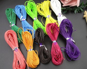 1mm Korean Waxed Cord: 10M Bracelet Jewelry Making
