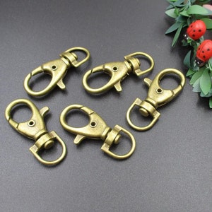 5pcs 38×17mm Big Bronze Lobster Swivel Clasps-s1057-A