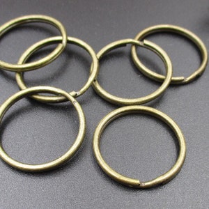 10Pcs Bronze Key Rings, Split Ring for Key chains-s1055-A