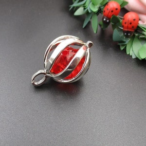 1Pcs 212129mm Big Gem Cage Pendant,Cage Charm Max for 18mm Pearls or Gemstones 3 Colors Available-p1548 image 3