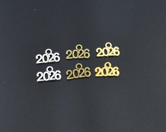20個入り 10 x 13 mm 2026年チャーム 3色展開-p2772