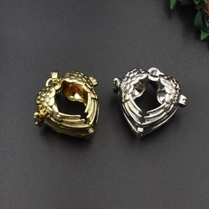 1Pcs 14×25×30mm Wing Cage Pendant,Cage Charm for 18mm Flat Beads,2 Colors Available-p1549