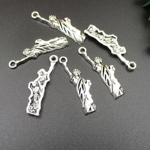 10PCS,14x34mm Silver Statue of Liberty Charms,Goddess Pendants-p1791