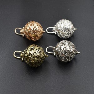 1Pcs 26×25×21mm Gem Cage Pendant,Max for 16mm Pearls or Gemstones,4 Colors Available-p2668