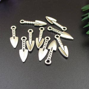 20Pcs 26x6mm Silver Trowel Charms-p1773
