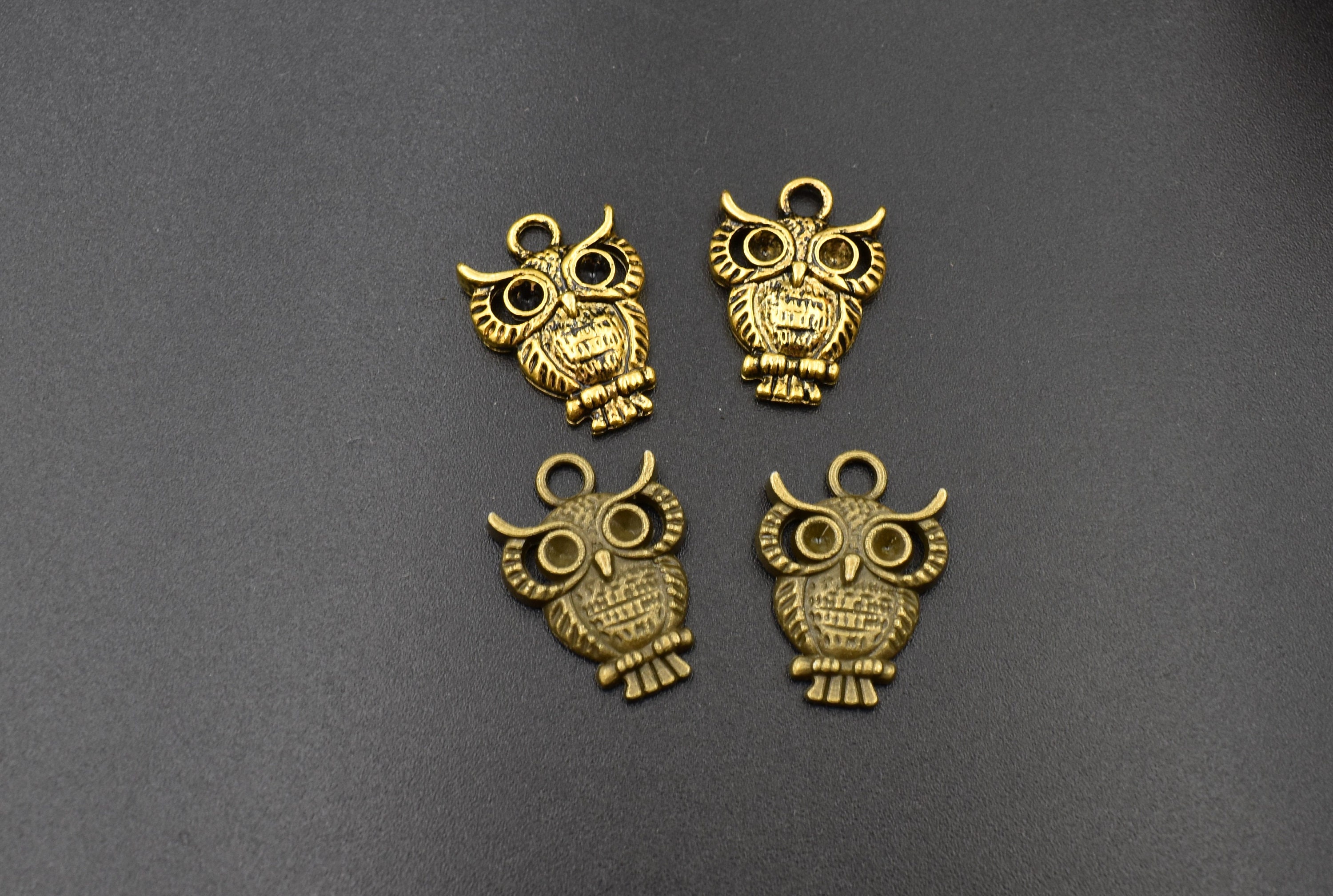 10PCS 26x20mm Owl Charms 2 Colors Available-p1999