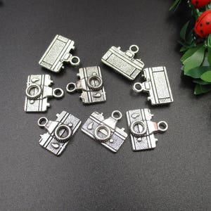 20Pcs 16x14mm Camera Charms Antique Silver Tone-p1535