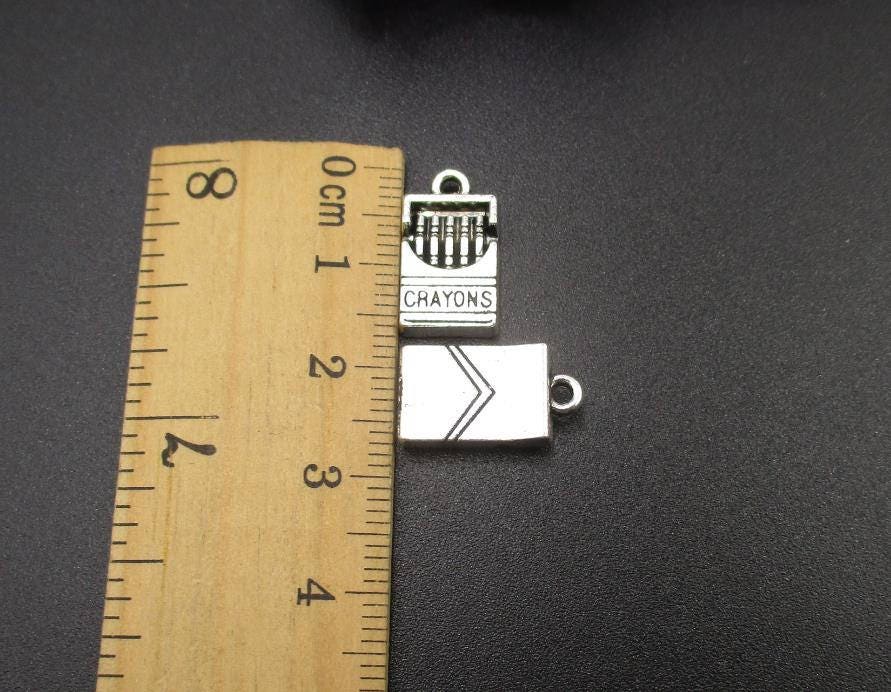 10pcs 16x9mm Silver Crayon Charms 3d-p1919 - Etsy 10pcs 16x9mm Silver Crayon Charms 3d-p1919 - Etsy