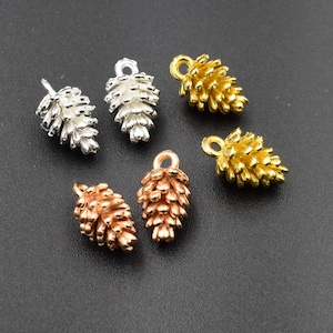 10Pcs 9x8x14mm Acorn Charms 3 Colors Available-p2659