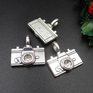 5Pcs 21x20mm Silver Camera Charms-p1704-B