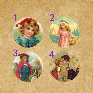 Cute Child Glass Photo Cabochon,Clear Photo Glass-4 Styles to choose from-br051