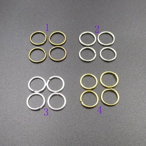 100pcs 7MM Open Jump Rings 4 Colors-s1007