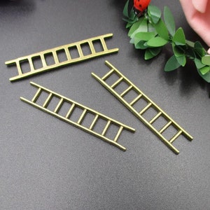10Pcs 10x51mm Ladder Charms Antique Bronze Tone-p1966-A