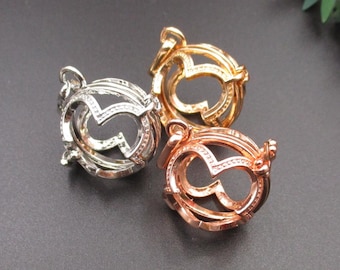 1Pcs 21×24×28mm Gem Cage Pendant,Cage Charm for 16mm Pearls or Gemstones 3 Colors Available-p1625