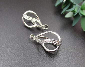 2Pcs 10×22mm Teardrop Cage Pendant,Cage Charm for 8mm Pearls or Gemstones-p1479