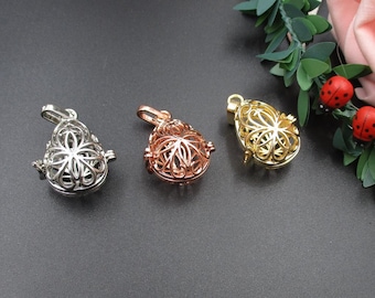 2Pcs 25×14mm Drop Charms,Cage pendants for 12mm Pearls or Gemstones,3 Colors Available-p2355