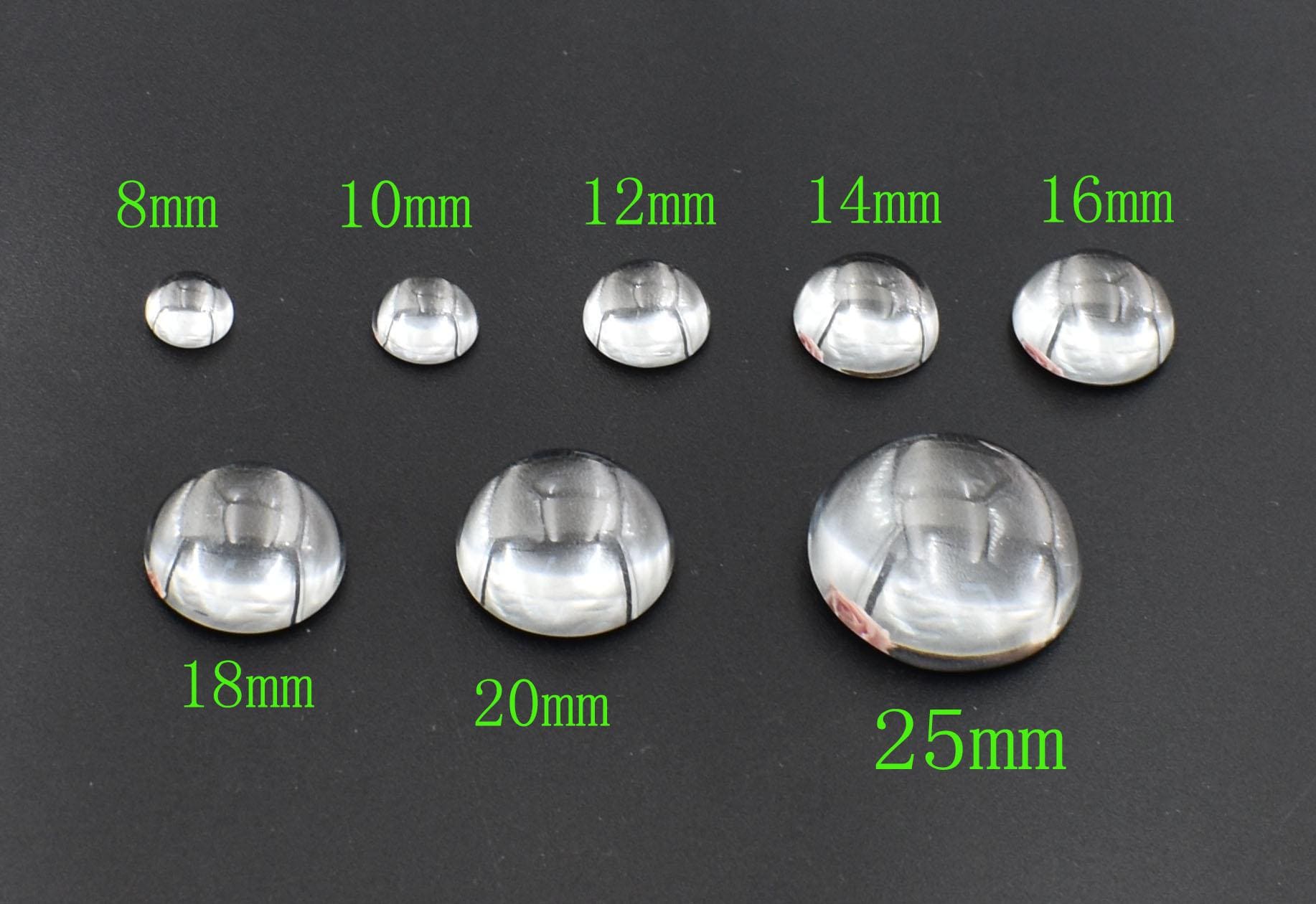 200 Stück Glas Cabochons, 16 Mm Durchmesser – Klar, Flache Rückseite, Für DIY Schmuck & Foto-Anhänger