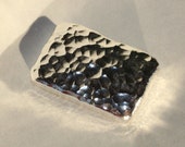 Two Troy Ounce Hand Poured Silver Bar Silver Bullion No Scrap .999 Silver Investment Grade Beautiful Silver Bar Unique Silver Poured Silver