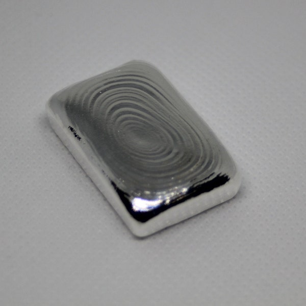 Two Troy Ounce Hand Poured Silver Bar Crafted From .999 Silver Bullion - Top Rated - Ships Free!