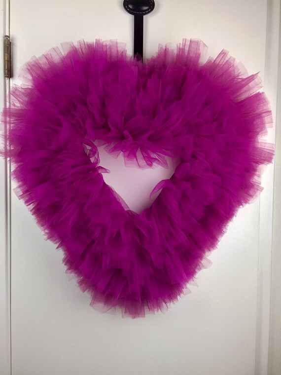 Heart Shaped Wreath Heart Girls Room Decor Valentines Etsy