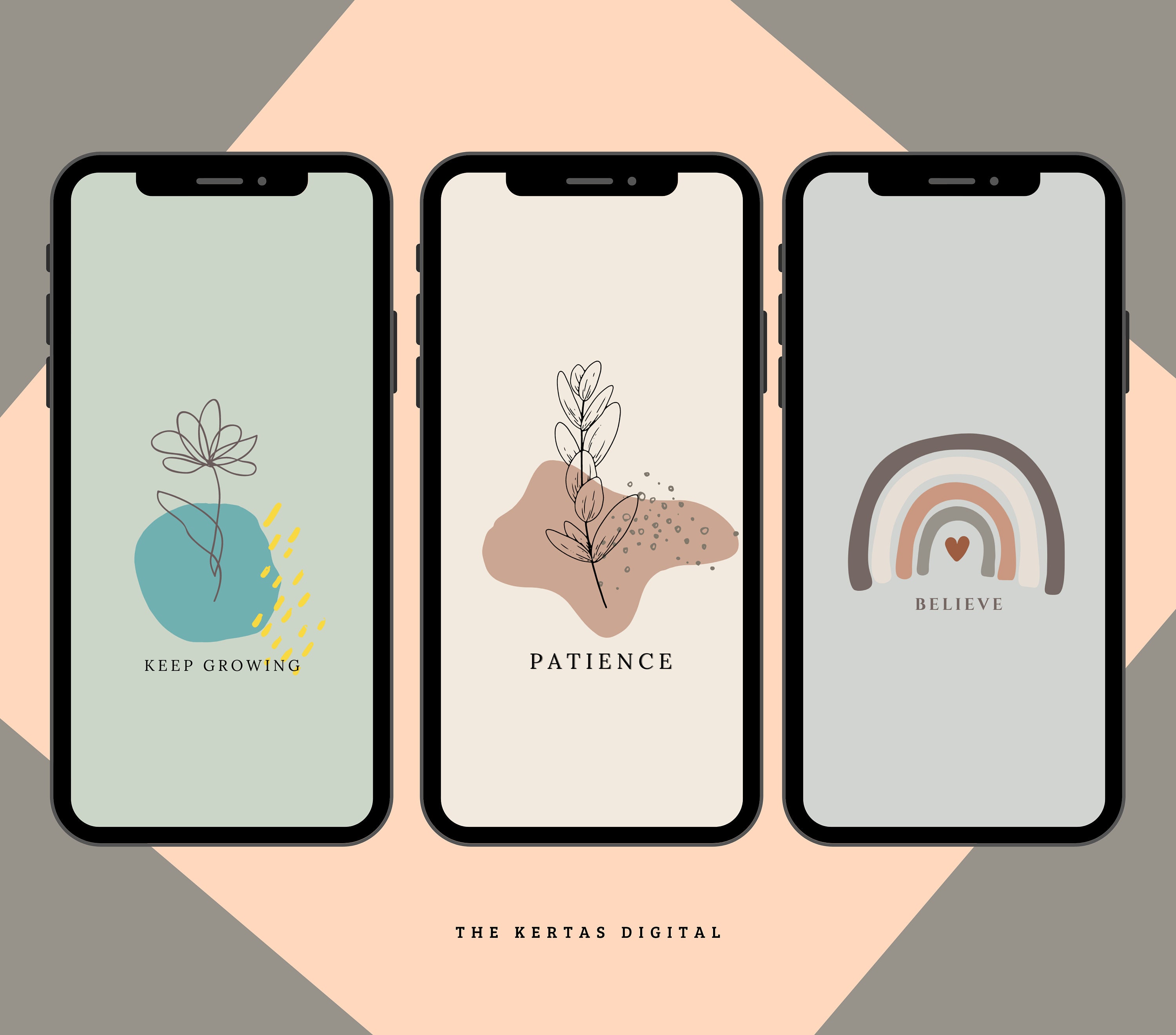 Free custom motivational desktop wallpaper templates Canva
