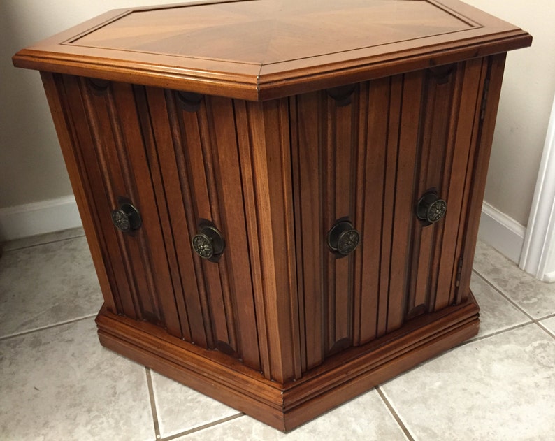 Mersman Hexagonal End Side Table Mid Century Modern Etsy