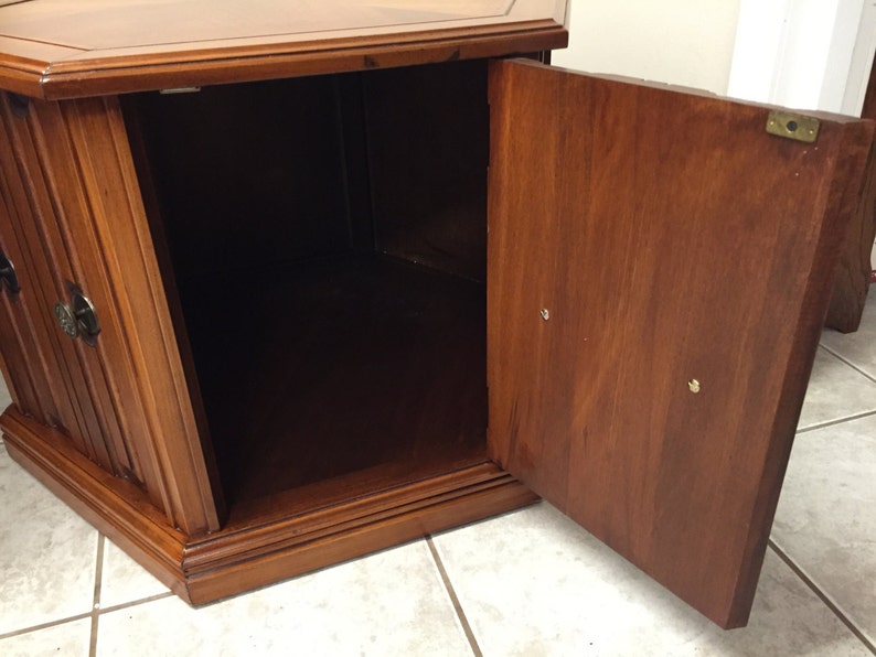 Mersman Hexagonal End Side Table Mid Century Modern Etsy