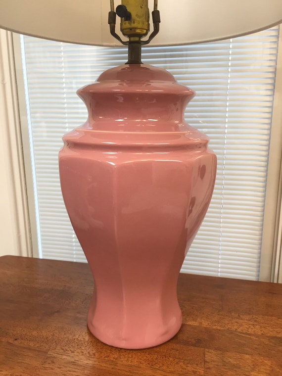pink ginger jar lamp